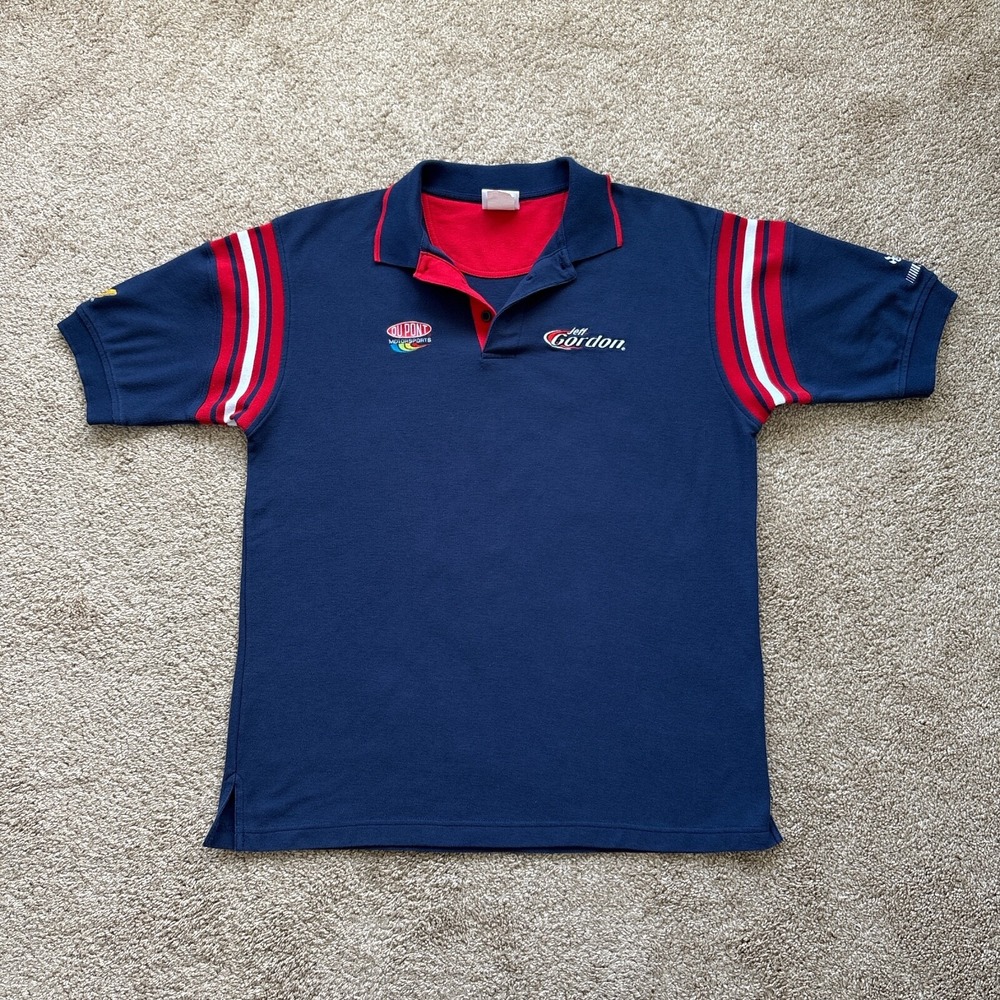 Vintage Chase Authentics Jeff Gordon‎ Nascar Polo Shirt Medium